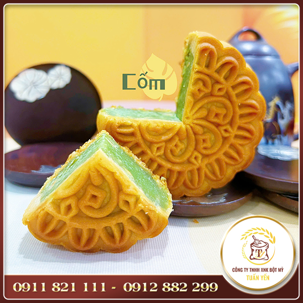 Bánh trung thu nướng nhân cốm